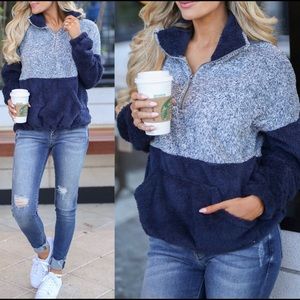 Doe and Rae Soft Fuzzy Sweater, 1 left (S)